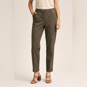 Soho Apparel Olive Cropped Pants